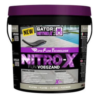 Alliance Gator Nitro X fijn voegmortel platina emmer 12,5 kg