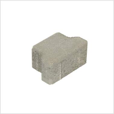 H-profielsteen 8cm half KOMO grijs