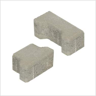 H-profielsteen 8cm passtuk KOMO grijs