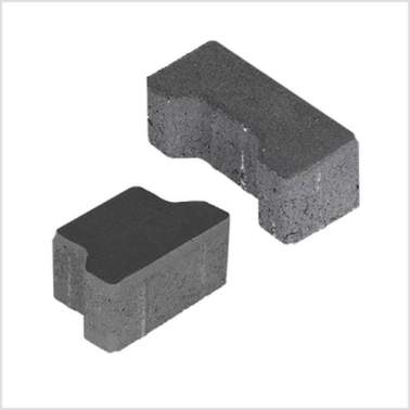 H-profielsteen 8cm passtuk KOMO zwart