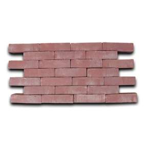 Gebakken langformaat Rossum ongetrommeld 24x8x6,5cm Amsterdams rood