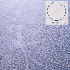 Keramische staptegel Doily Blu Notte 122x2cm Model C rond