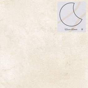 Keramische staptegel Stone L 122x2cm Model B rond