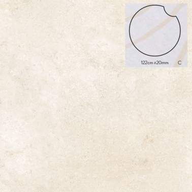 Keramische staptegel Stone L 122x2cm Model C rond