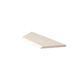 Zwembadrand hoek links oud hollands 100/60x40x5cm creme