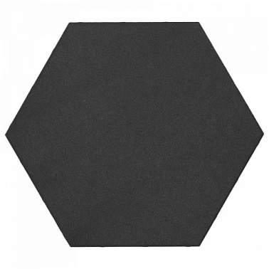 Soft Comfort zeskant hexagon 60/52,5x30x4 cm nero