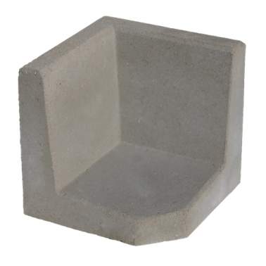 Hoek L-element 50x40x40cm Grijs Tuinvisie