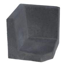 Hoek L-element 80x40x40cm Antraciet Tuinvisie