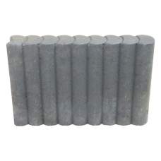 Rondoband Tuinvisie Ø8x50x50 cm Grijs