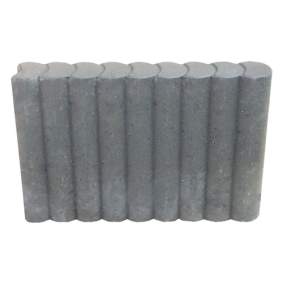 Rondoband Tuinvisie Ø8x50x50 cm Grijs