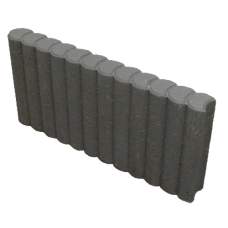 Rondoband Tuinvisie Ø8x50x50 cm Antraciet