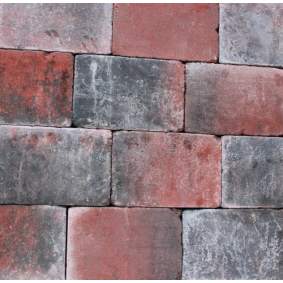 Tambour 20x30x6cm rood/zwart