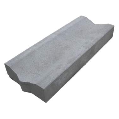 Molgootelement 40x12,5x100cm holling is 26/4 cm grijs