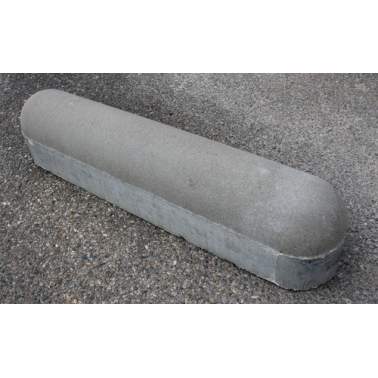 Parkeerstootband 20x20x100cm dubbelzijdig grijs