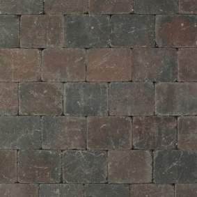 Metro Trommelsteen 15x20x6cm bruin/zwart genuanceerd