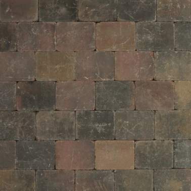 Metro Trommelsteen 15x20x6cm brons genuanceerd