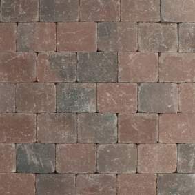 Metro Trommelsteen 15x20x6cm rood genuanceerd