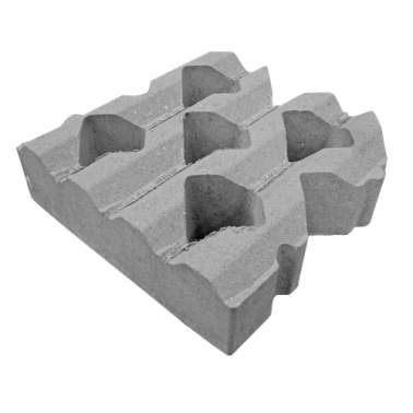Grasbetontegel type C 40x40x12cm (40 cm zijde vlak) BK25 vierkante gaten