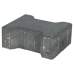 Ecotop Base H-verbandsteen 20x16,4/11,7x8cm normaal facet antraciet KOMO PL2