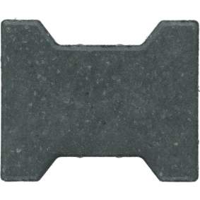 Ecotop Base H-verbandsteen 20x16,4/11,7x8cm normaal facet antraciet KOMO PL2