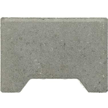 Ecotop Base Randsteen 20x13,4/11,5x8cm normaal facet grijs KOMO PL2