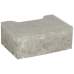 Ecotop Base Randsteen 20x13,4/11,5x8cm normaal facet grijs KOMO PL2