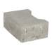 Ecotop Base Randsteen 20x13,4/11,5x8cm normaal facet grijs KOMO PL2