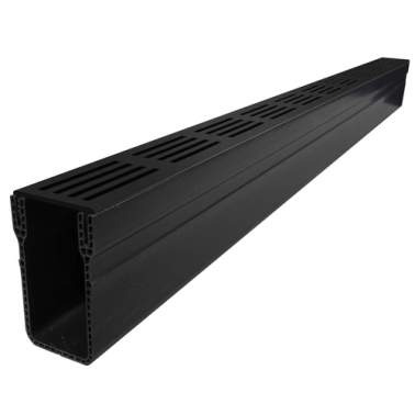 ACO Slim-Line Zwart Rooster 100cm Tuinvisie