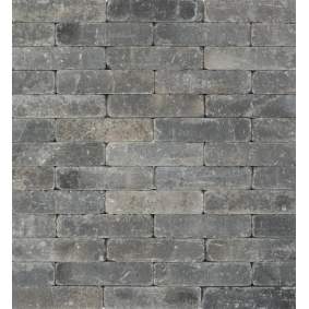 Metro Trommelsteen 20x5x7cm grijs/zwart genuanceerd