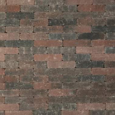 Metro Trommelsteen 20x5x7cm rood genuanceerd