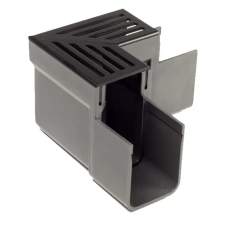 ACO Slim-Line Zwart Hoekelement 90 graden Tuinvisie