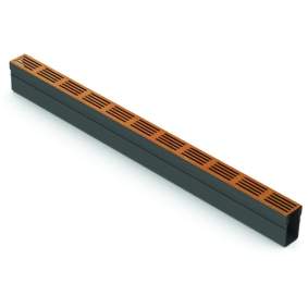 ACO Slim-Line Cortenstaal Rooster 100cm Tuinvisie