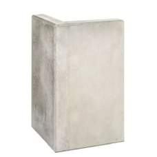 Hoek L-element 80x50x50x10cm Grijs Zichtbeton