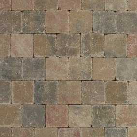 Metro Trommelsteen 15x15x6cm S brons genuanceerd