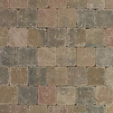 Metro Trommelsteen 15x15x6cm S brons genuanceerd