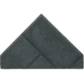 Ecotop Premium Bisschopsmuts 29,5x5x19,5x8cm normaal facet antraciet BSS KOMO PL1