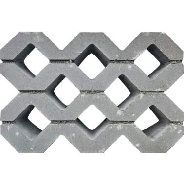 Grasbetontegel type F 40x60x10cm (bovenz. vlak) BK5 vierkante gaten