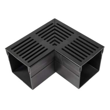 Star Drain Mini 65/60 Hoekstuk - Zwart (Aluminium) Tuinvisie