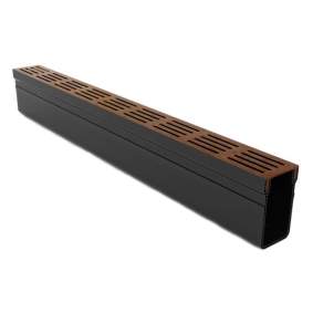 klik voor meer informatie over Star Drain 65/100 Lijngoot - Roestbruin (Aluminium) 100cm Tuinvisie Star Drain 65/100 Lijngoot - Roestbruin (Aluminium) 100cm Tuinvisie