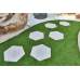 Staptegel Hexagons Ø60x52x2cm Quarzite Bianca
