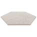 Staptegel Hexagons Ø60x52x2cm Quarzite Bianca