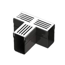 Star Drain 65/100 T-stuk - Grijs (Aluminium) Tuinvisie