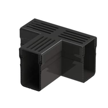 Star Drain 65/100 T-stuk - Zwart (Aluminium) Tuinvisie