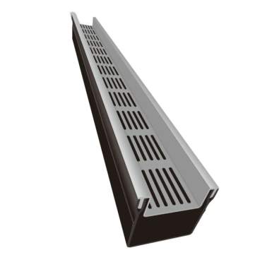 Top Stone 100/100 Lijngoot - Grijs (Aluminium) 100cm Tuinvisie