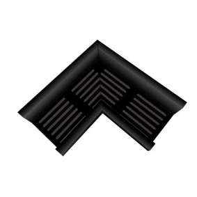 Top Stone 100/100 Hoekstuk - Zwart (Aluminium) Tuinvisie