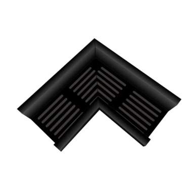 Top Stone 100/100 Hoekstuk - Zwart (Aluminium) Tuinvisie