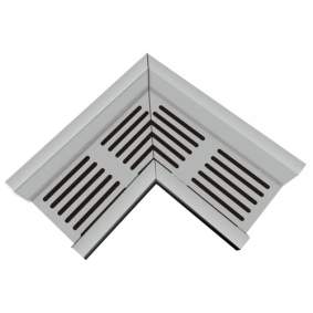 Top Stone 100/100 Hoekstuk - Grijs (Aluminium) Tuinvisie