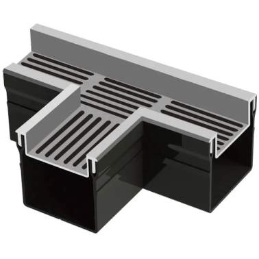 Top Stone 100/100 T-stuk - Grijs (Aluminium) Tuinvisie