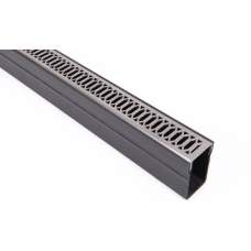 Star Drain 65/100 Lijngoot - Viking-Line (RVS-Inox) 100cm Tuinvisie
