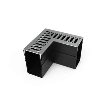 Star Drain 65/100 Hoekstuk - Viking-Line (RVS-Inox) Tuinvisie